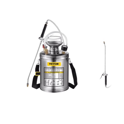 Stainless steel hand pump sprayer with adjustable brass nozzle Durable and versatile for gardening, cleaning, and maintenance tasks