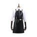 
Barbershop apron PU leather crossback black waterproof salon bistro uniform with multiple pockets for easy organisation of tools and essentials