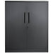 Metal storage cabinet with wheels, locking doors, adjustable shelves, 90kg capacity