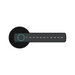 Smart fingerprint door lock with black keypad and IC card access