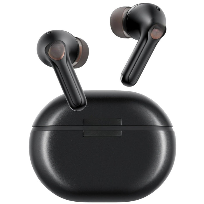 Black Wireless Earbuds with ANC and AptX
