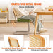 Pre-Assembled Green Rattan Dining Chair for Immediate Use