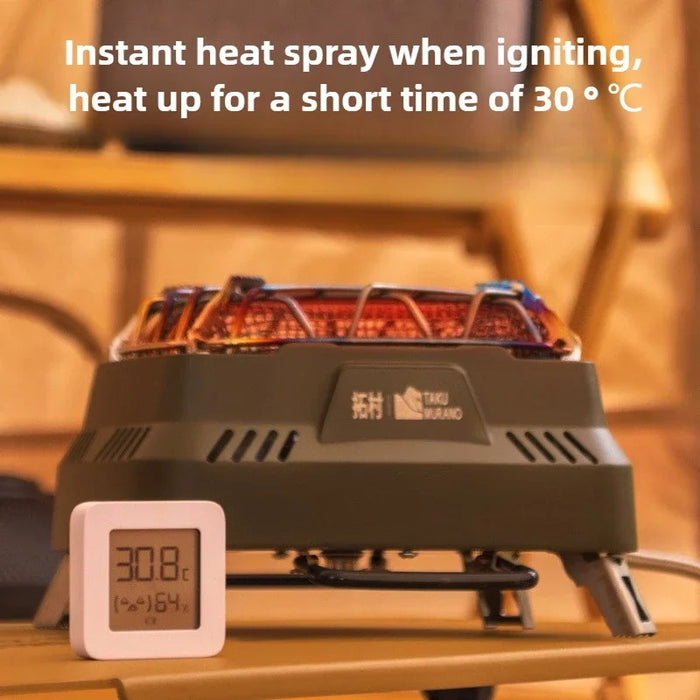 Compact Butane Stove for Outdoor Heating