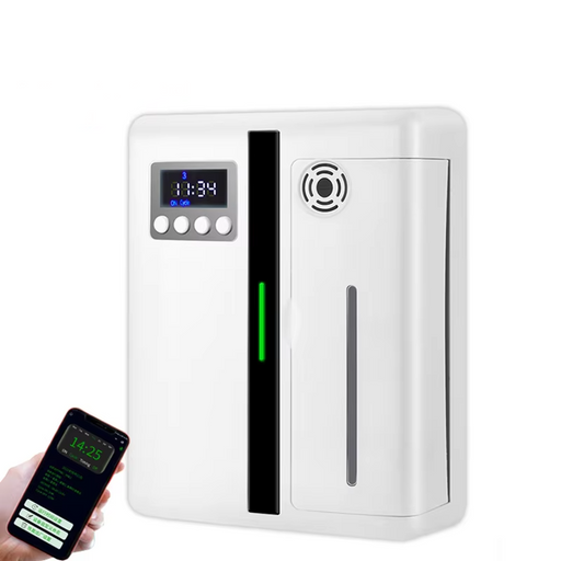 Aroma Diffuser Bluetooth White Wall Mounted 160ml with Fan for Large Areas