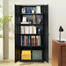 Metal storage cabinet with wheels and locking doors, adjustable shelves