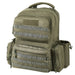 Tactical range backpack in green color with pistol bags for 2-6 pistols