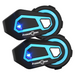 Bluetooth Motorcycle Intercom Headset 1200M - 2 Sets T Max Pro for 6 Riders