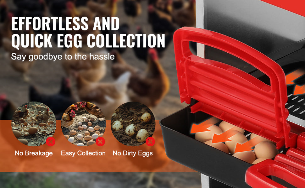 Galvanized steel and high-strength plastic material with red, steel grey, and black color