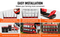 Dimensions of 75 cm x 50 cm x 50 cm for a clean, safe, and efficient laying environment