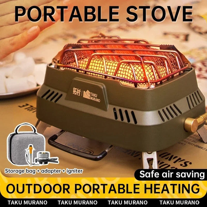 Compact Butane Stove for Outdoor Heating