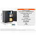 Metal Storage Cabinet with Wheels 190 cm - Locking Cabinet, 2 Magnetic Doors, 4 Adjustable Shelves, 90 kg Capacity (3 Layers-Black) product image demonstrating durability, security, and versatility