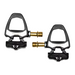 
Extended titanium axle road bike lock pedals for improved stability
