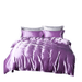 Luxury satin bedding set in Xueqing purple for 18m bed