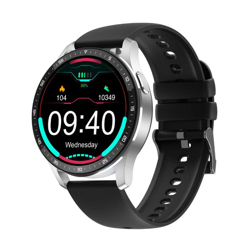 White shell 2-in-1 smartwatch with TWS earbuds and 132 inch AMOLED display for Bluetooth calls