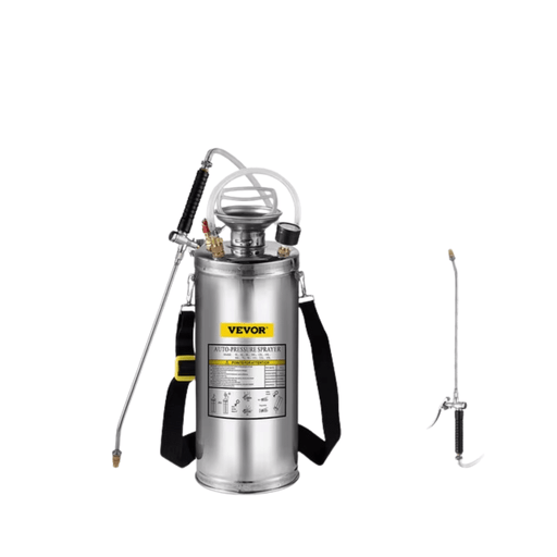 Hand Powered Stainless Steel Sprayer Pump with 8 Litre Capacity