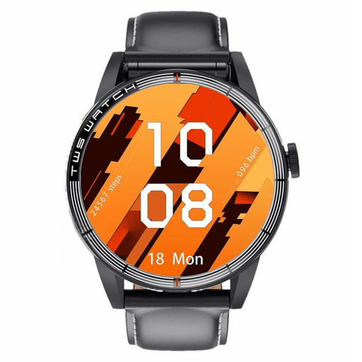 Smart Watch with Earbuds IP67 Waterproof Sports Health Tracker (black belt) - FLUXA