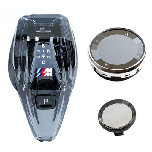 Premium ABS and glass three-piece crystal gear shift knob set for BMW X7 series G07