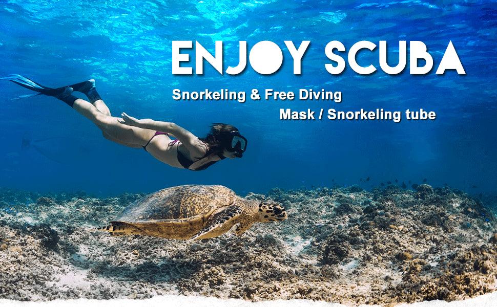 Dry snorkel set with anti-fog scuba diving mask in pink