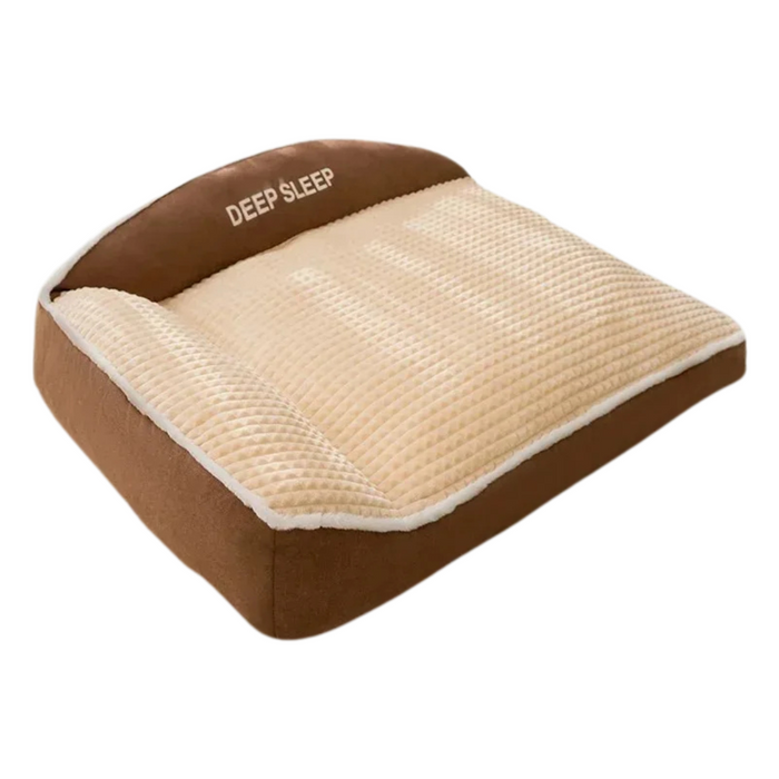 Extra-large brown dog bed for large pets or multiple smaller pets