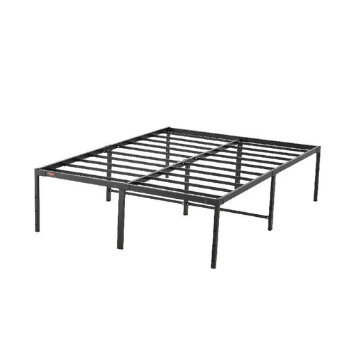 Sturdy full metal bed frame platform with reinforced steel tubing