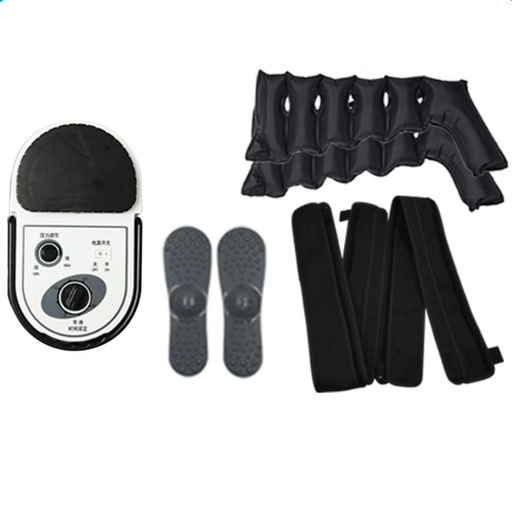 Air compression massager in package B with adjustable pressure settings