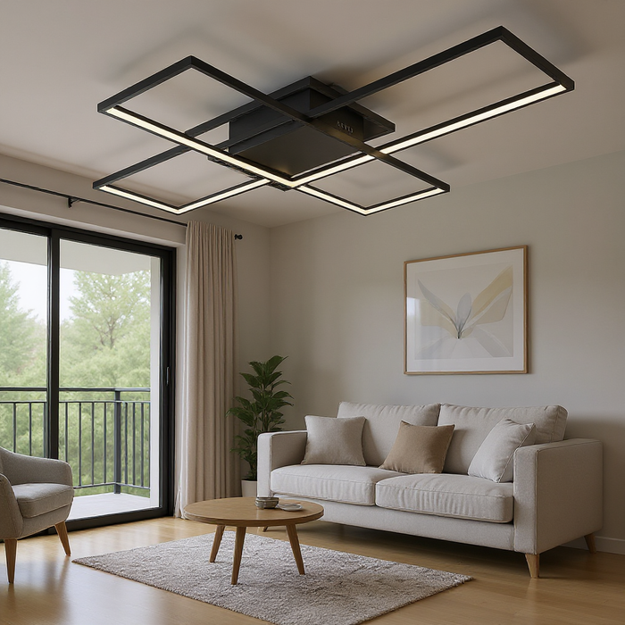 Black Alexa Compatible Dimmable LED Ceiling Light