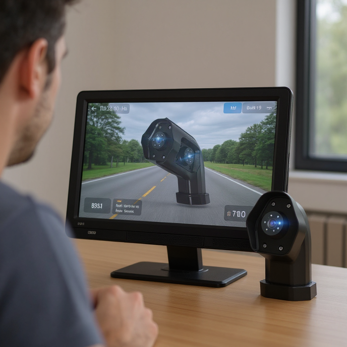 10.36" Right Blind Spot Monitor with Dual Cam DVR