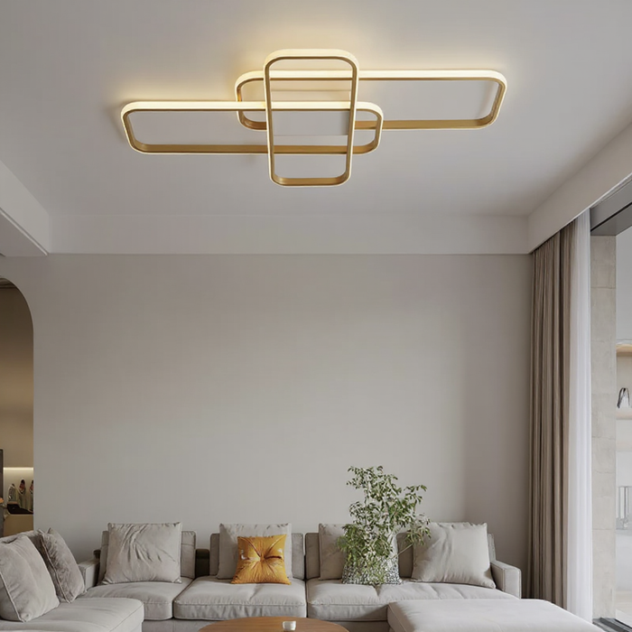 Smart Dimmable LED Ceiling Light Gold