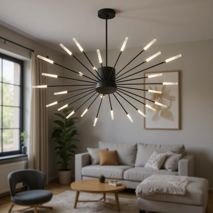 Nordic Style Black LED Ceiling Lamp