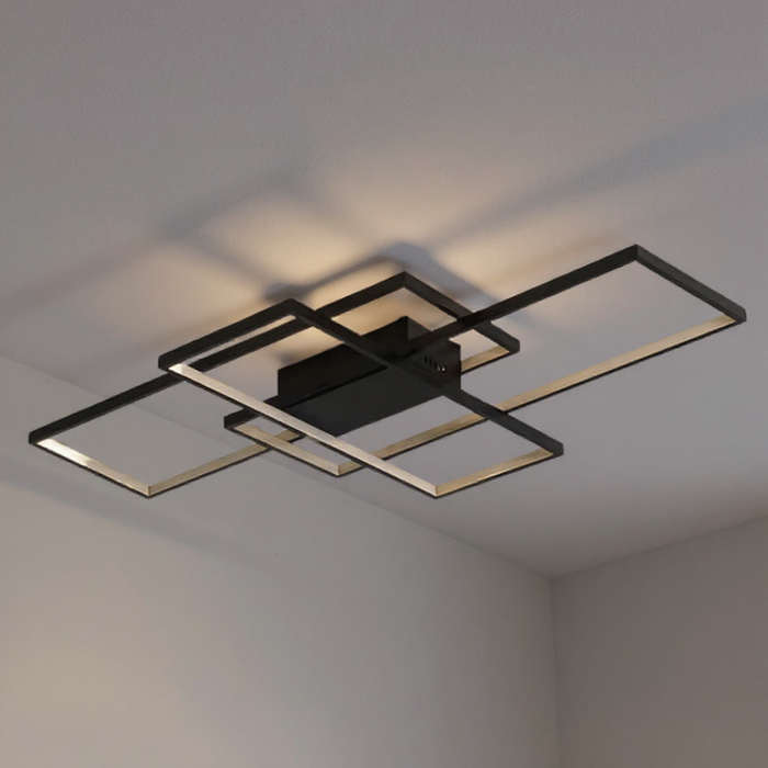 Black Alexa Compatible Dimmable LED Ceiling Light
