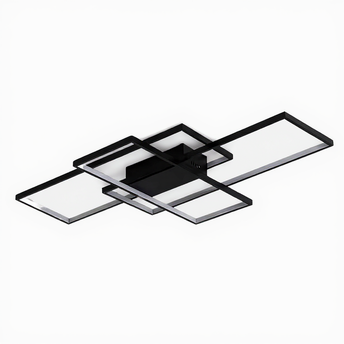 Smart Dimmable Black LED Ceiling Light with Remote