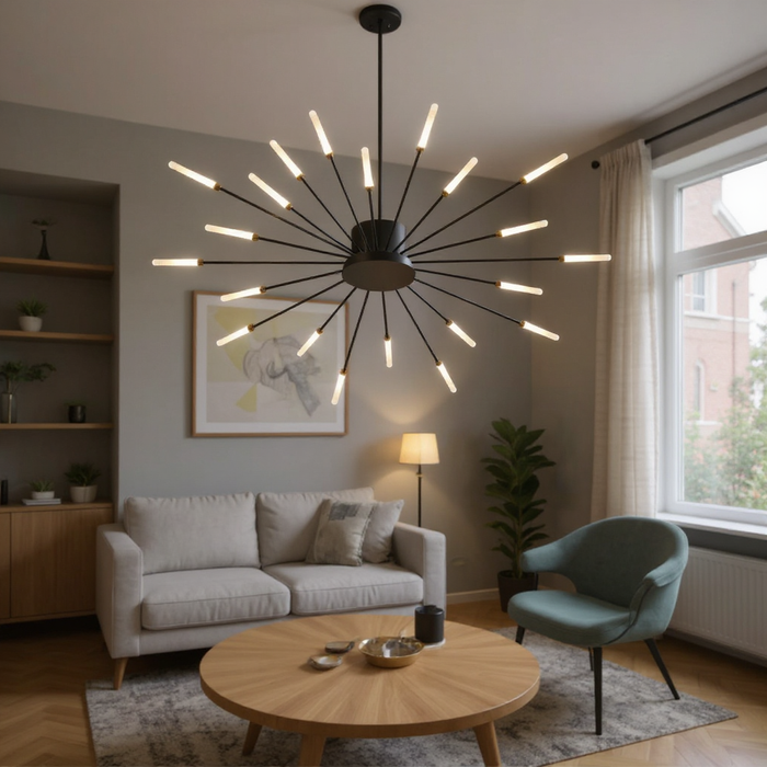 Nordic Style Black LED Ceiling Lamp