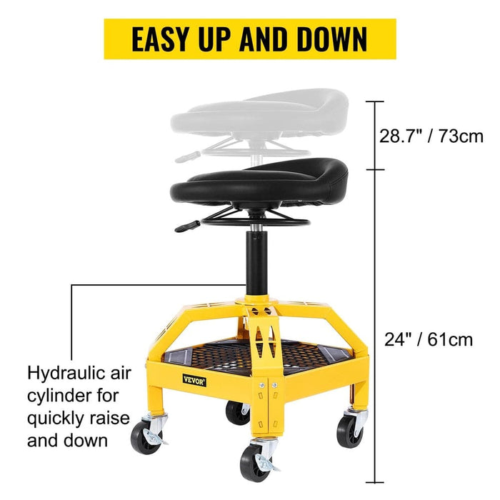  Mechanic Stool with Adjustable Height Range of 40 cm - 52 cm 